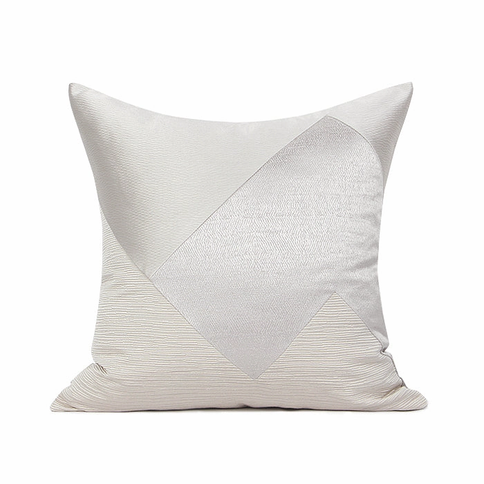 Cream and White Satin Throw Cushionhome decoration ,modern home decor 