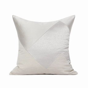 Cream and White Satin Throw Cushionhome decoration ,modern home decor 