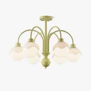 Creamy Lychee Matcha Chandelierrustic chandelier,bedroom chandelier 