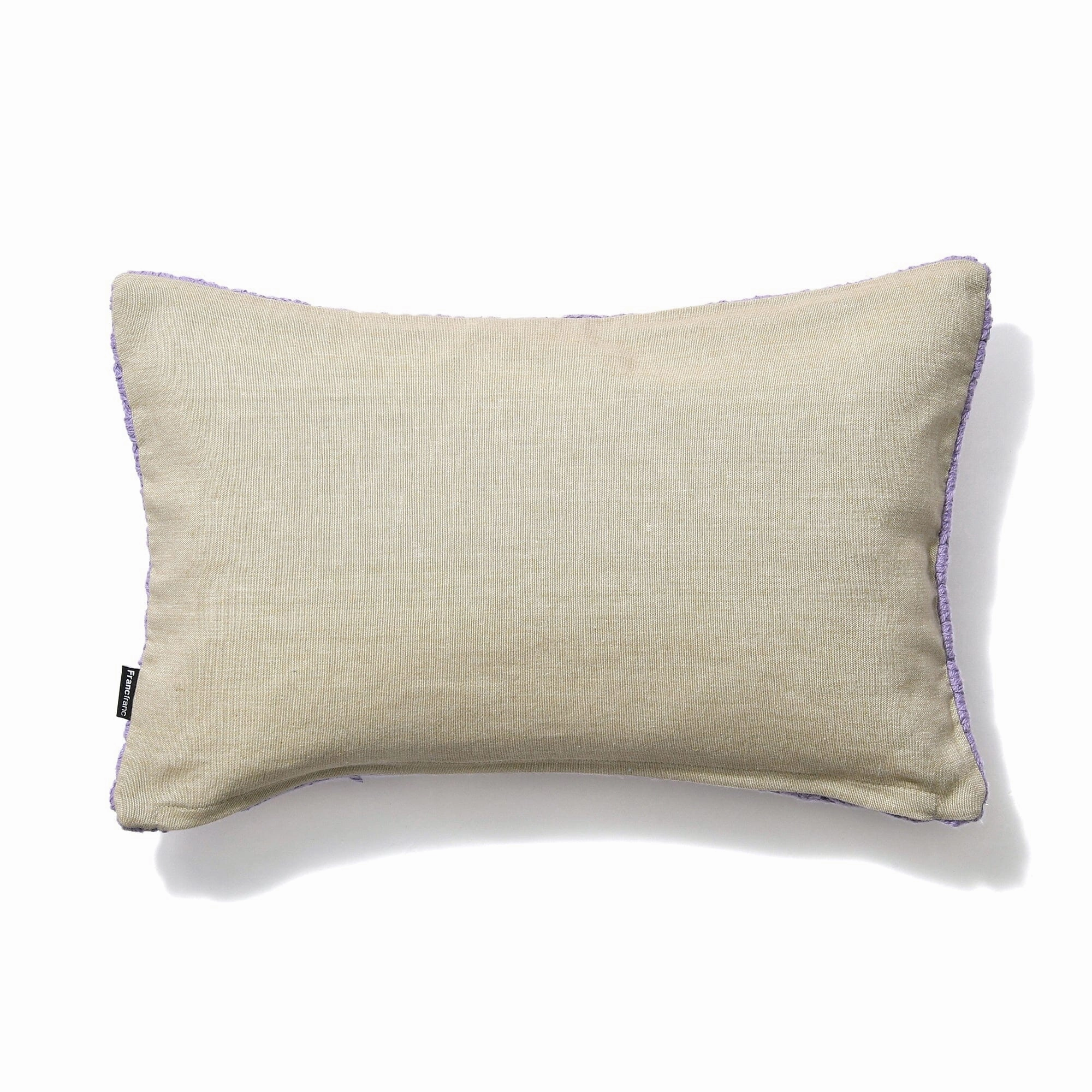 Crochet Flower Cushion Cover 400 X 250 Light Purple