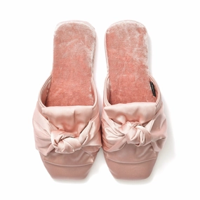 Crushed Velor X Satin Room Shoes Pinkbedding sets ,throw blankets 