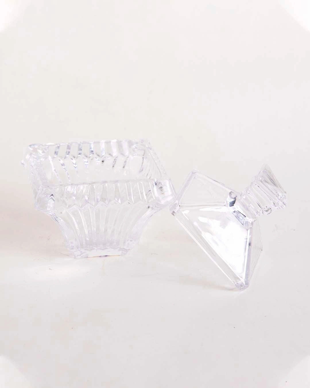 Crystal Cut Candy Jar With LId