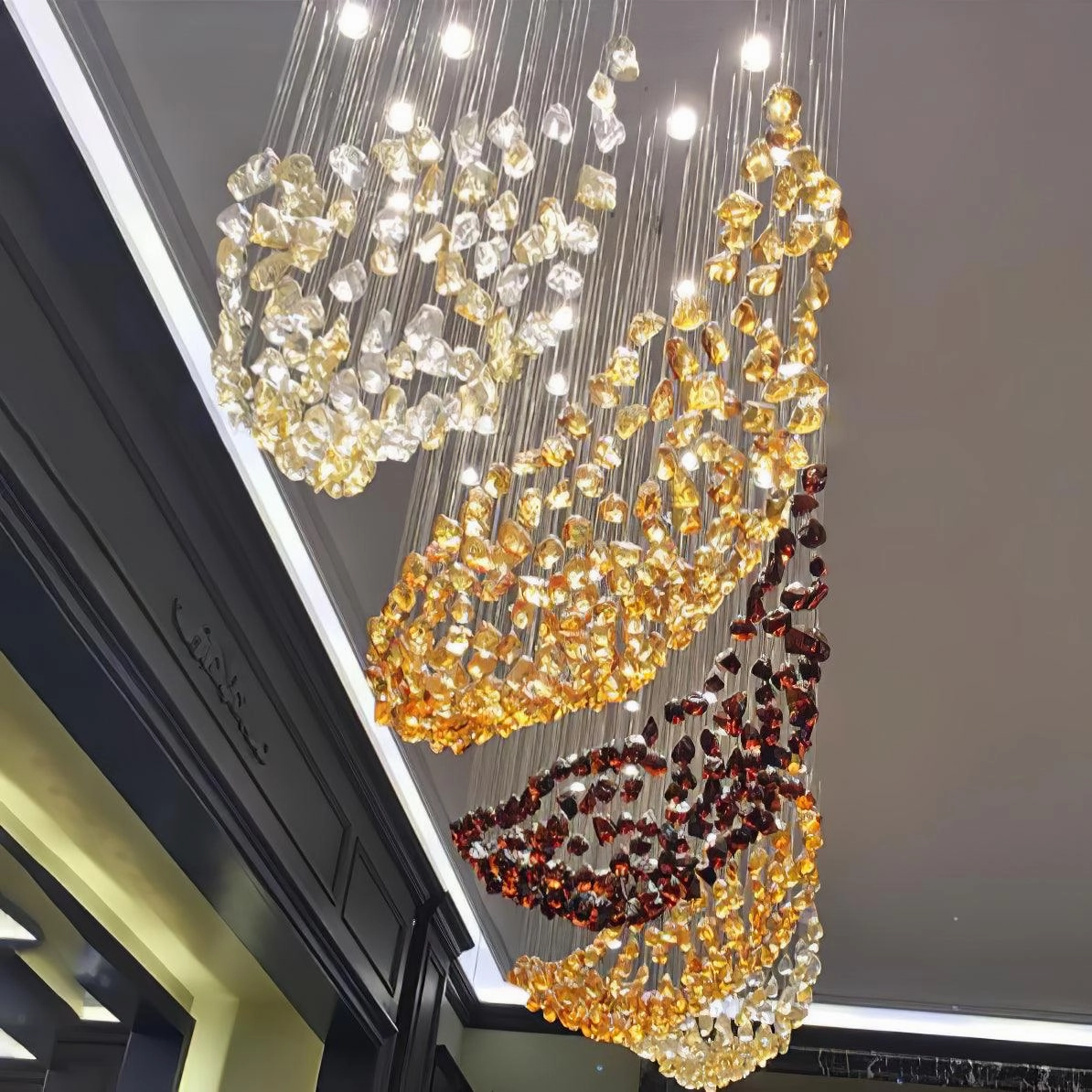 Crystal Stone Chandelier