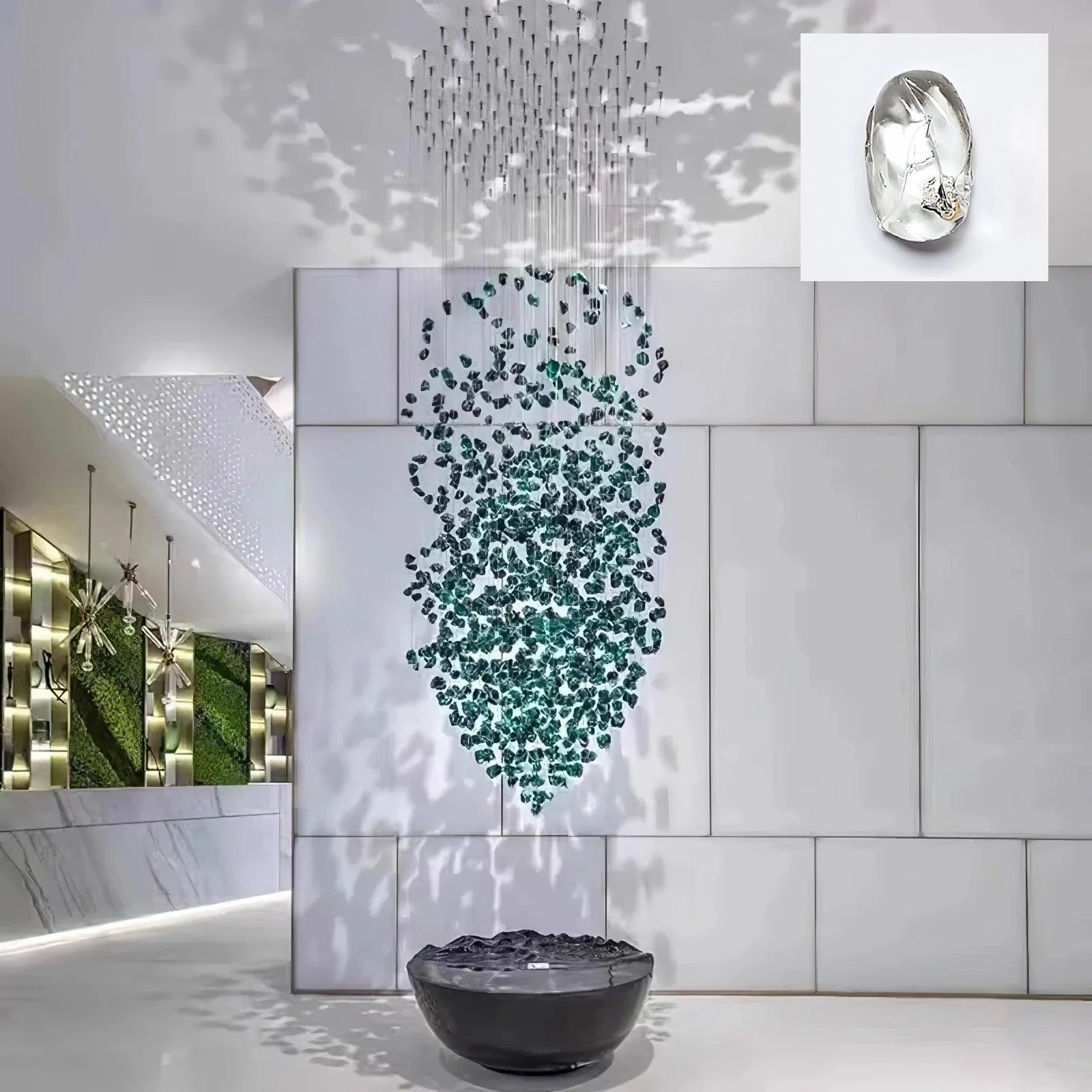 Crystal Stone Chandelier