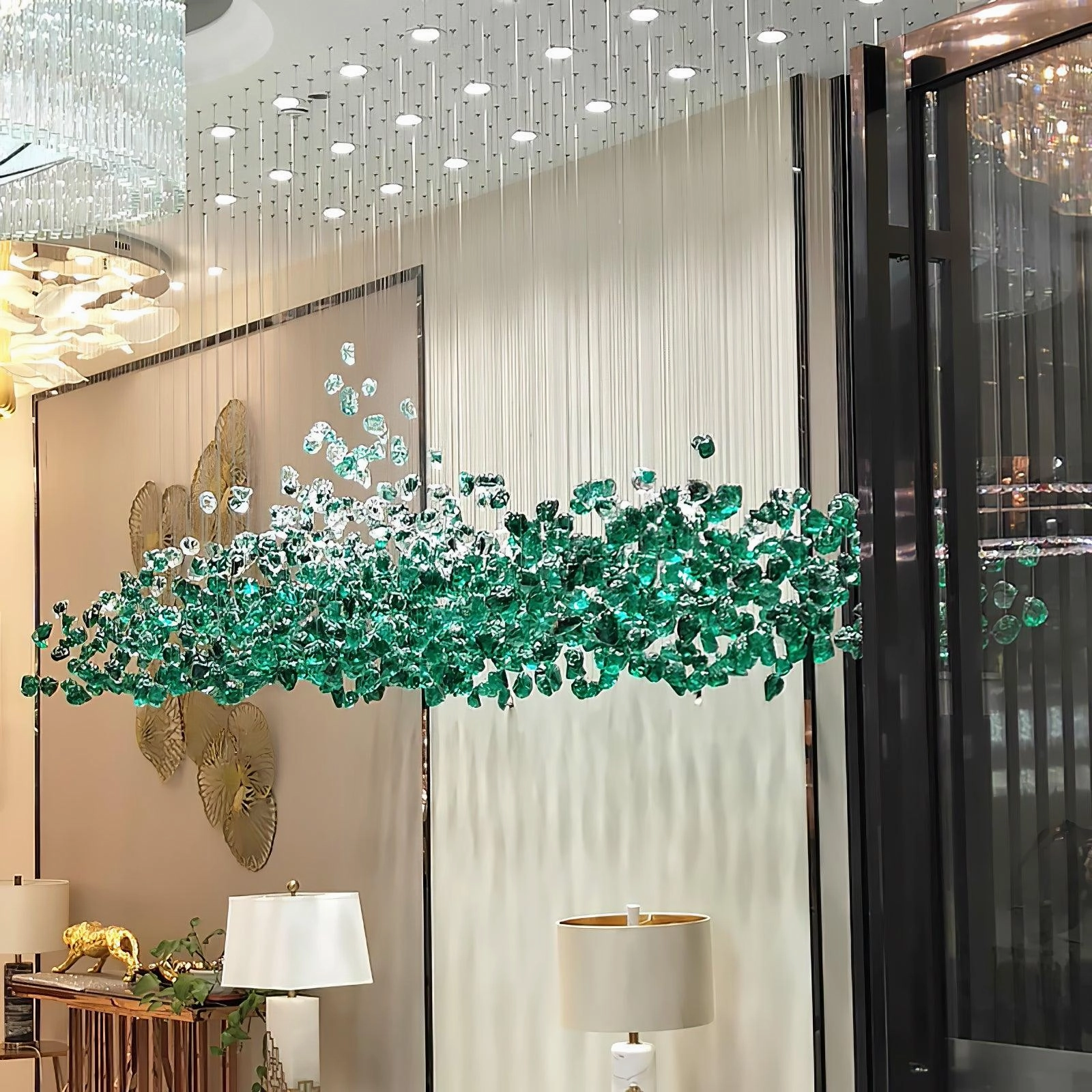 Crystal Stone Chandelier