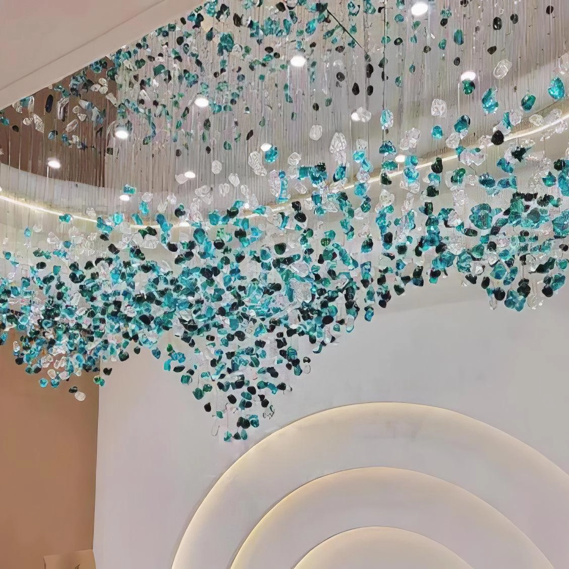 Crystal Stone Chandelier