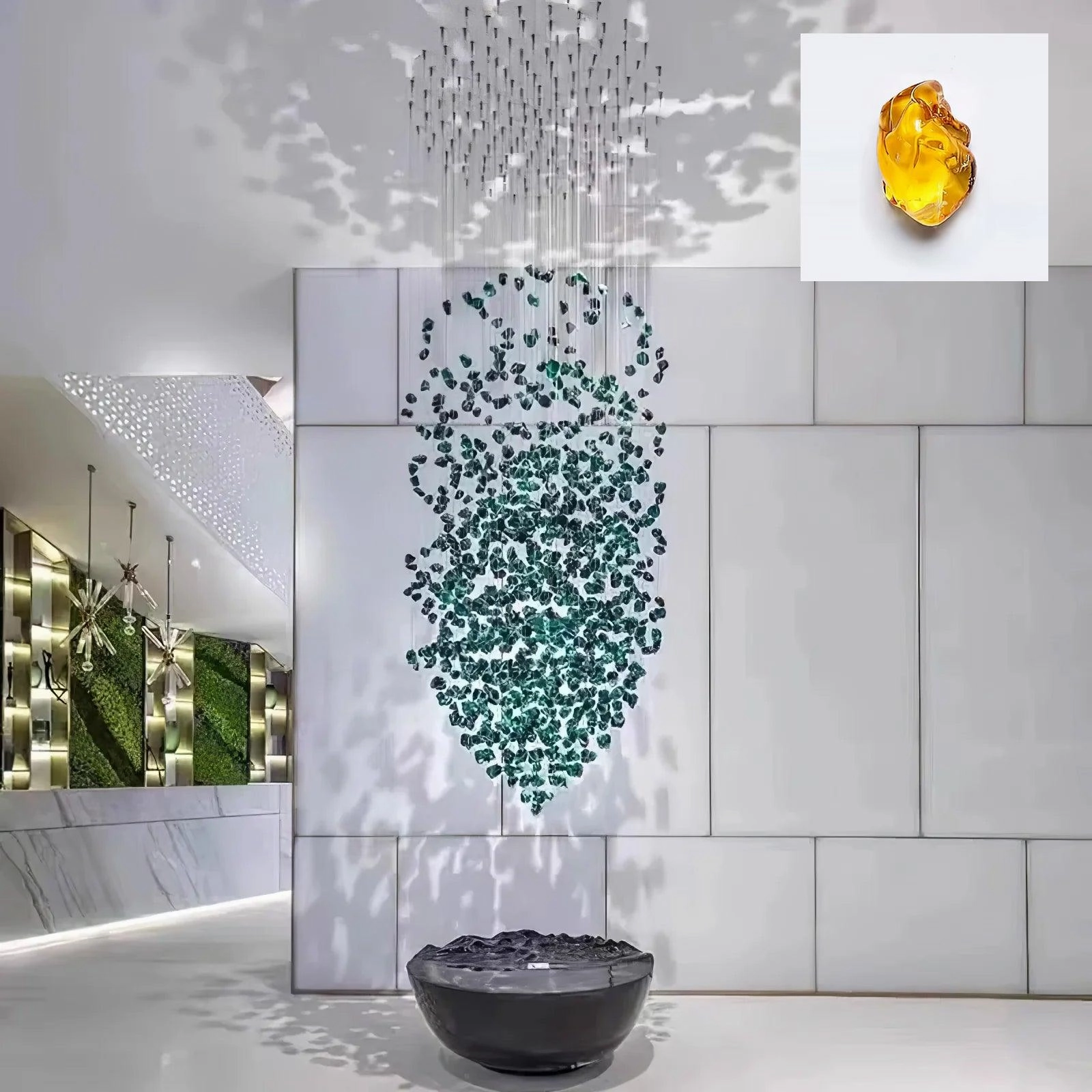 Crystal Stone Chandelier