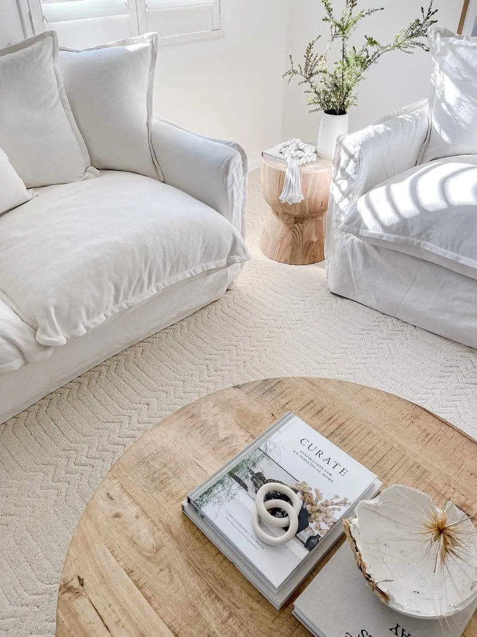 Cualli Ivory Cream Textured Rug *NO RETURNS UNLESS FAULTY