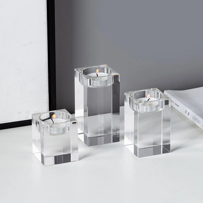 Cubik Glass Candle Holders