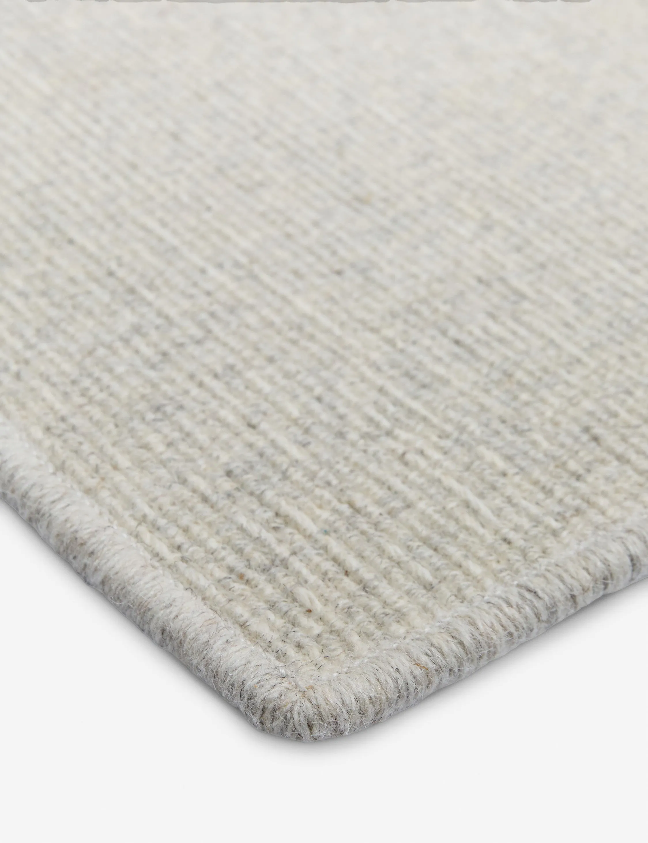 Custom Polina Flatweave Wool Rug, Cloud