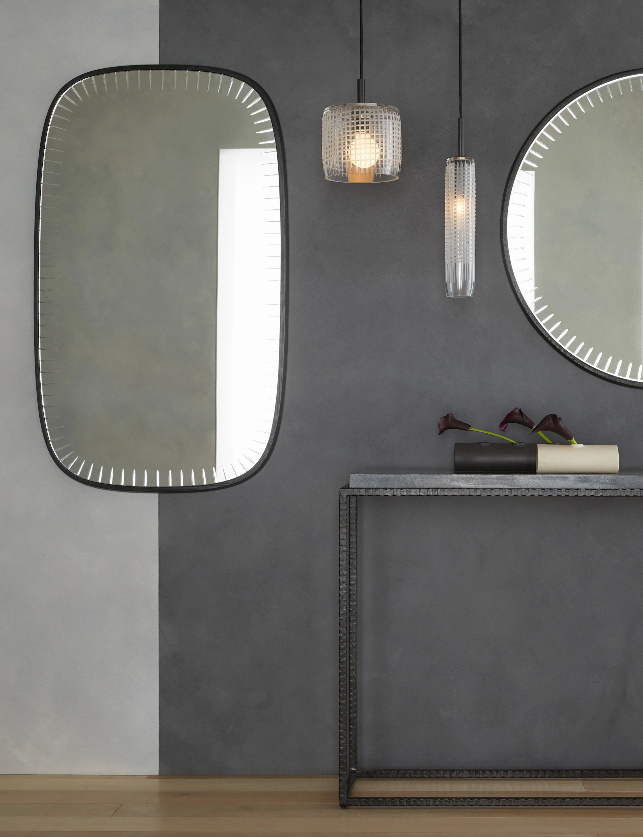 Cut Oblong Mirror by Arteriorsnordic style wall decor