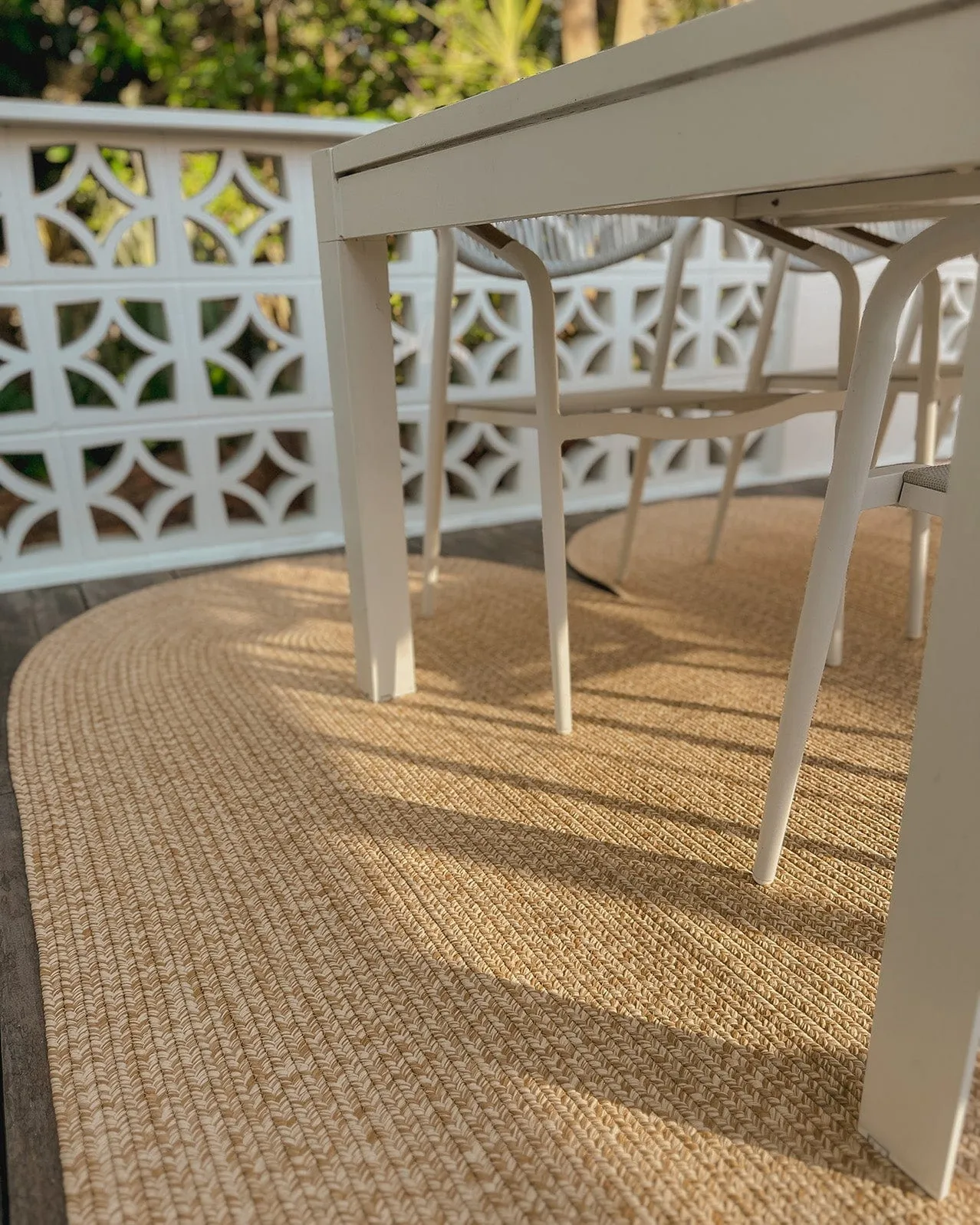 Cynthia Beige Modern Braided Indoor Outdoor Rug *NO RETURNS UNLESS FAULTY