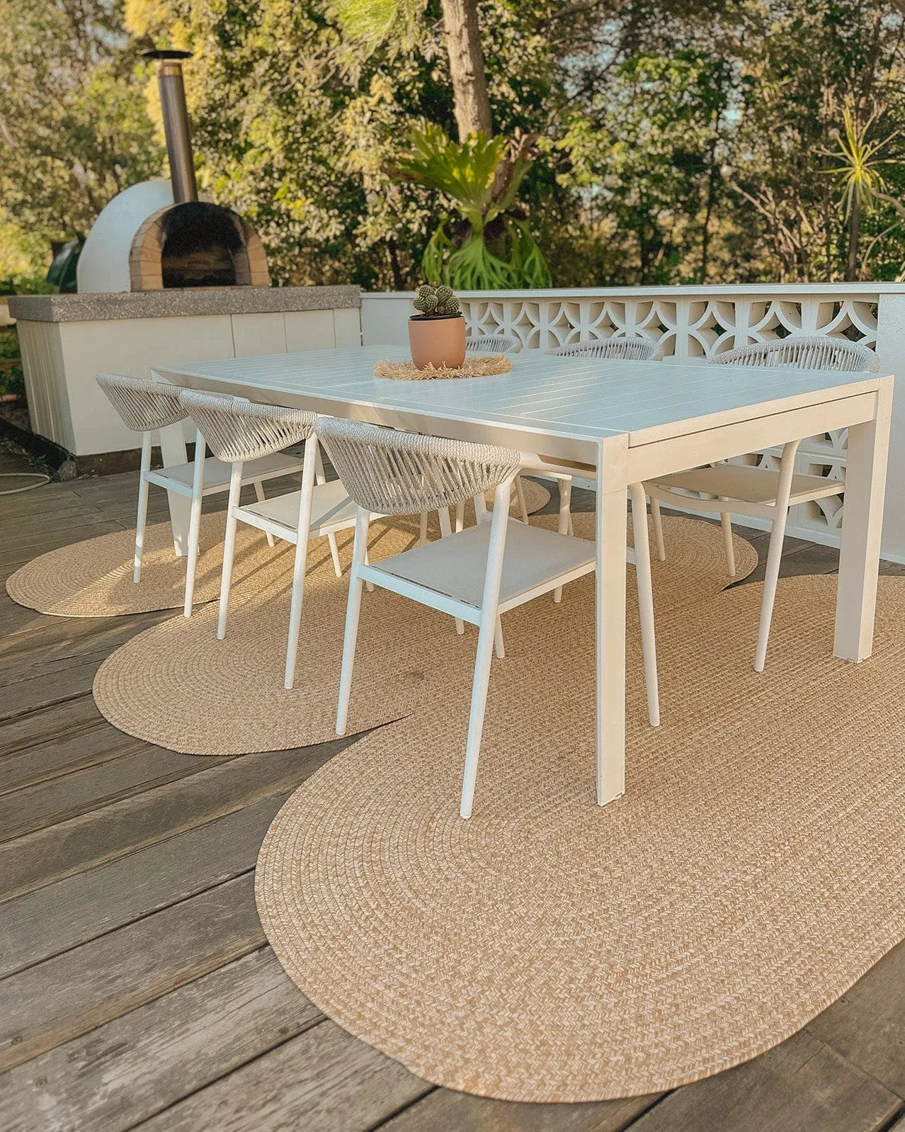 Cynthia Beige Modern Braided Indoor Outdoor Rug *NO RETURNS UNLESS FAULTY