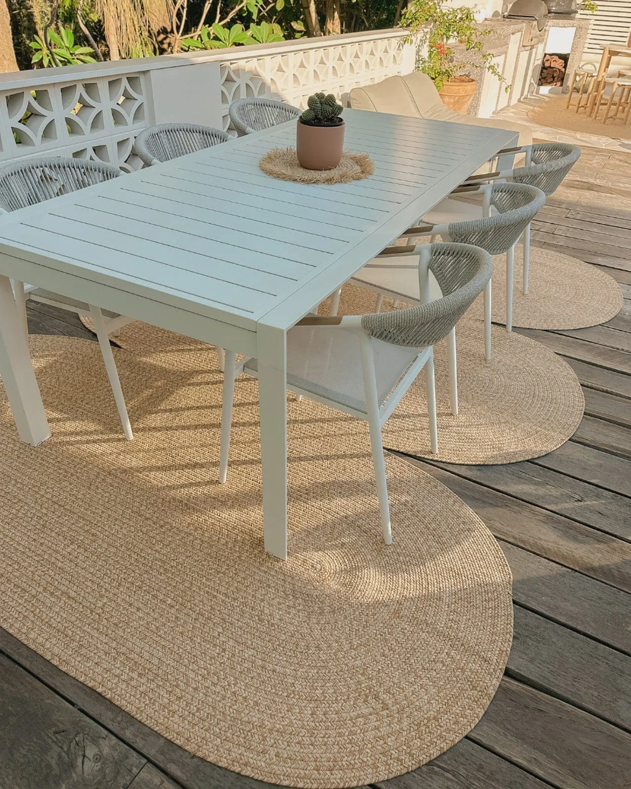 Cynthia Beige Modern Braided Indoor Outdoor Rug *NO RETURNS UNLESS FAULTY