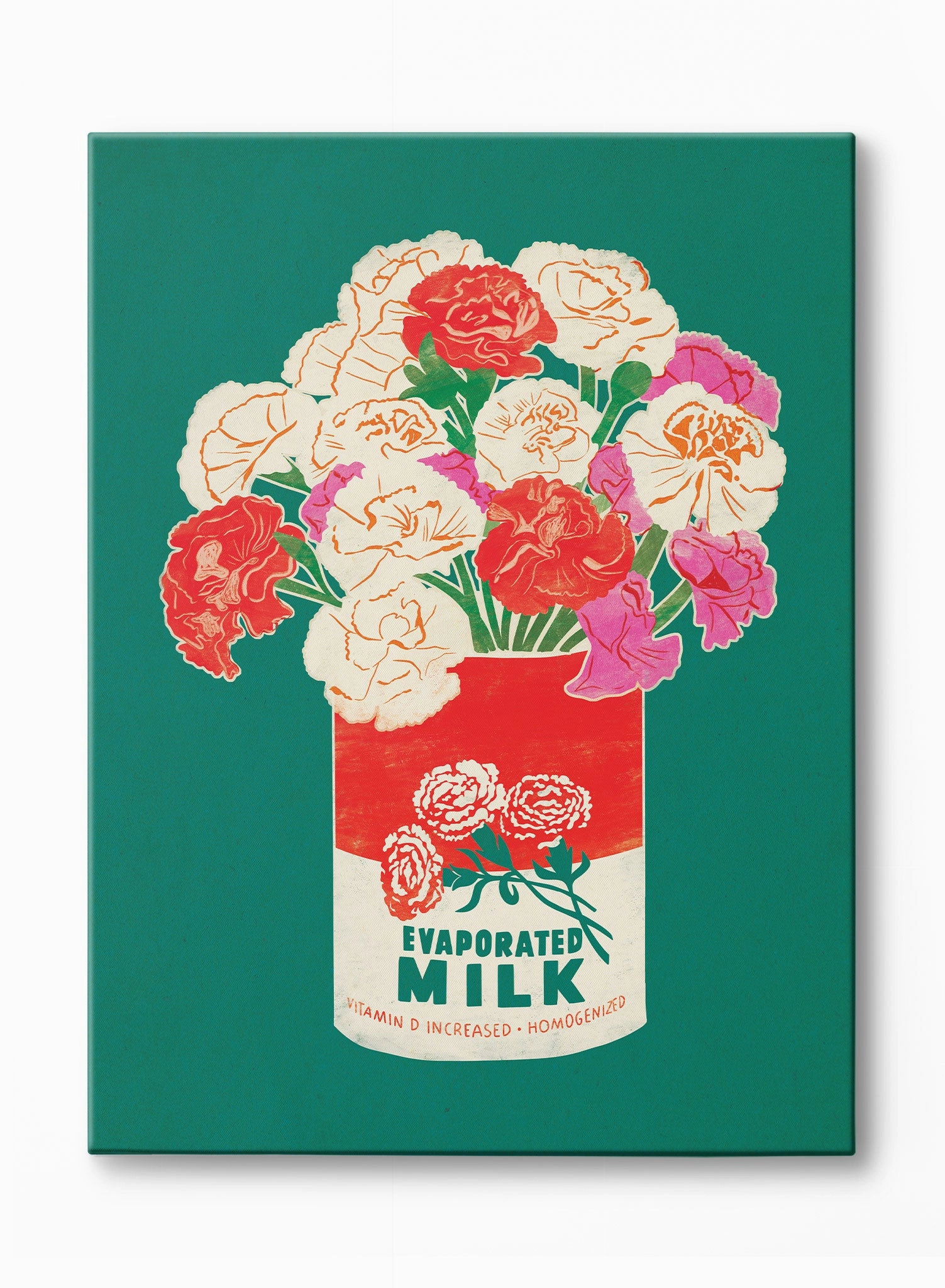 Dahlias and Dessert, Canvasindoor decorative canvas print