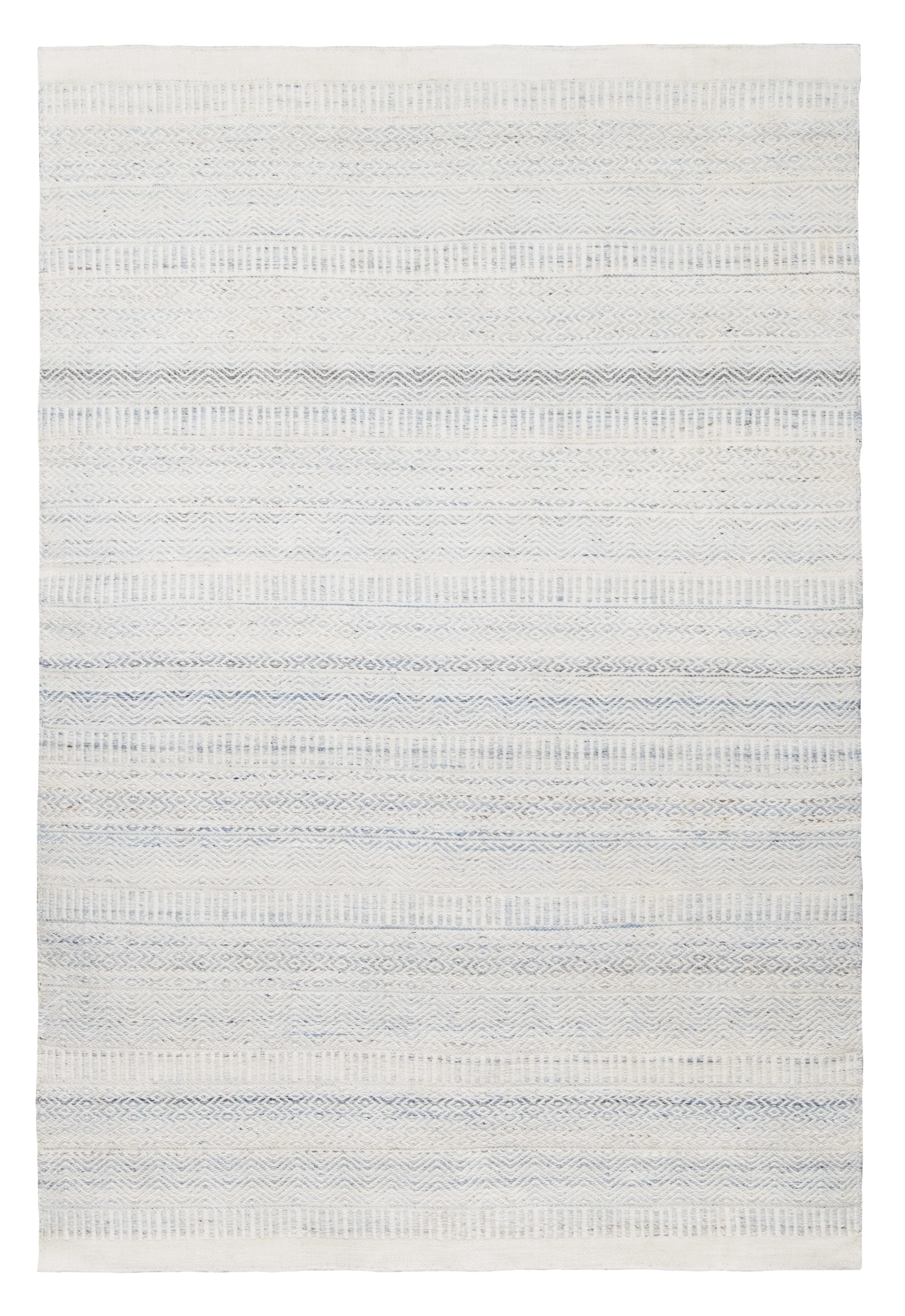 Daisy Cream and Blue Indoor Outdoor PET Rugmodern color block patchwork rug