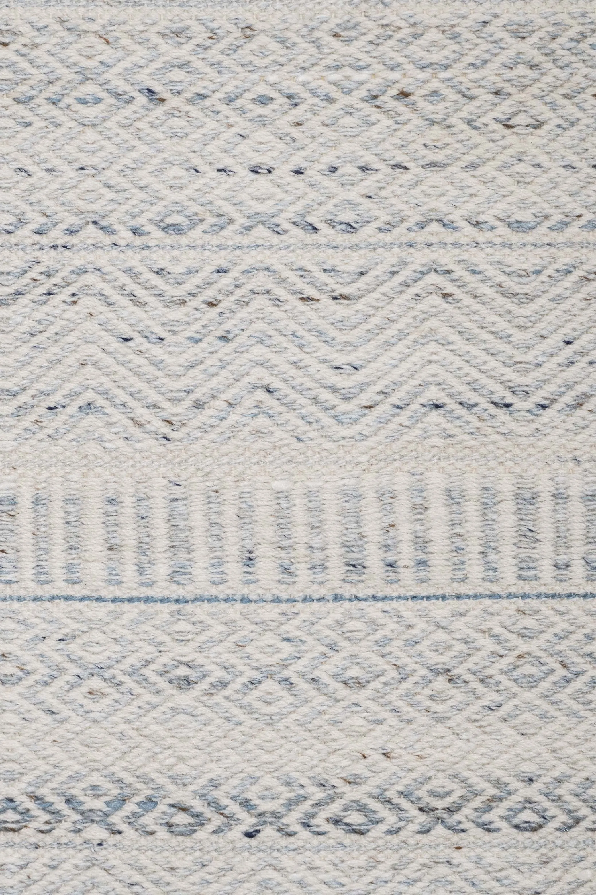 Daisy Cream and Blue Indoor Outdoor PET Rug