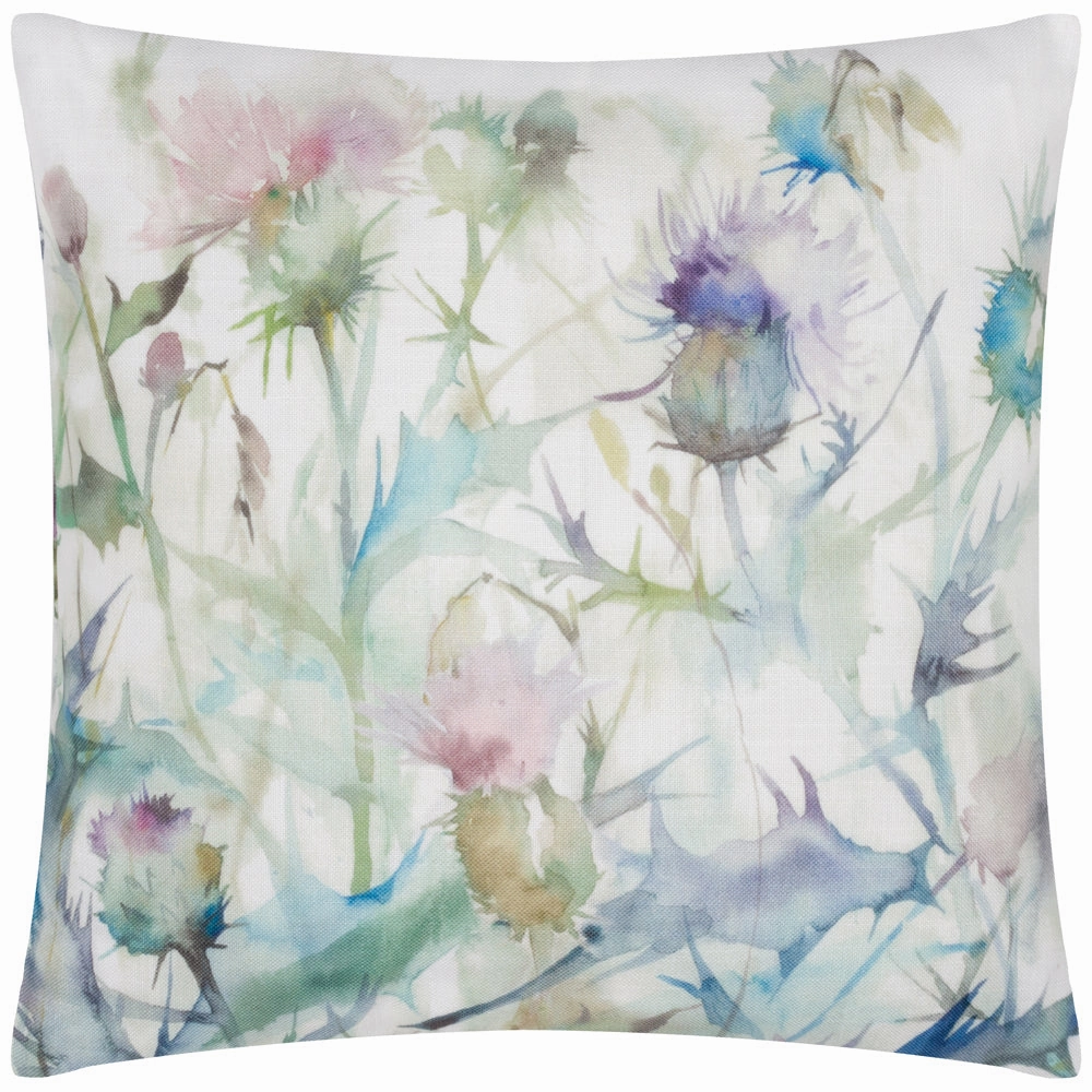 Damson Bristle Outdoor Cushion Green/Purple