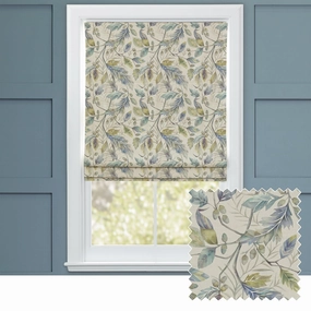Danbury Printed Cotton Made to Measure Roman Blinds Skylarkbedding sets ,throw blankets 
