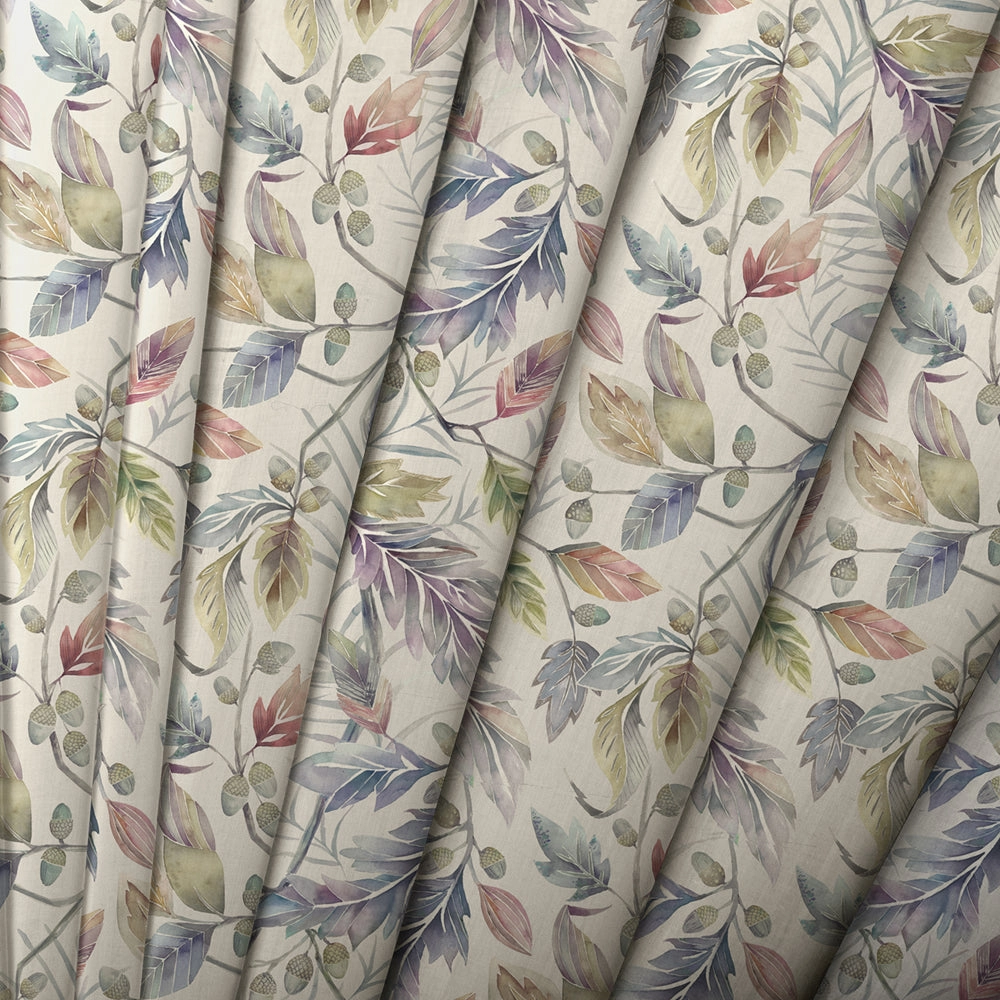 Danbury Printed Made to Measure Curtains Loganberry