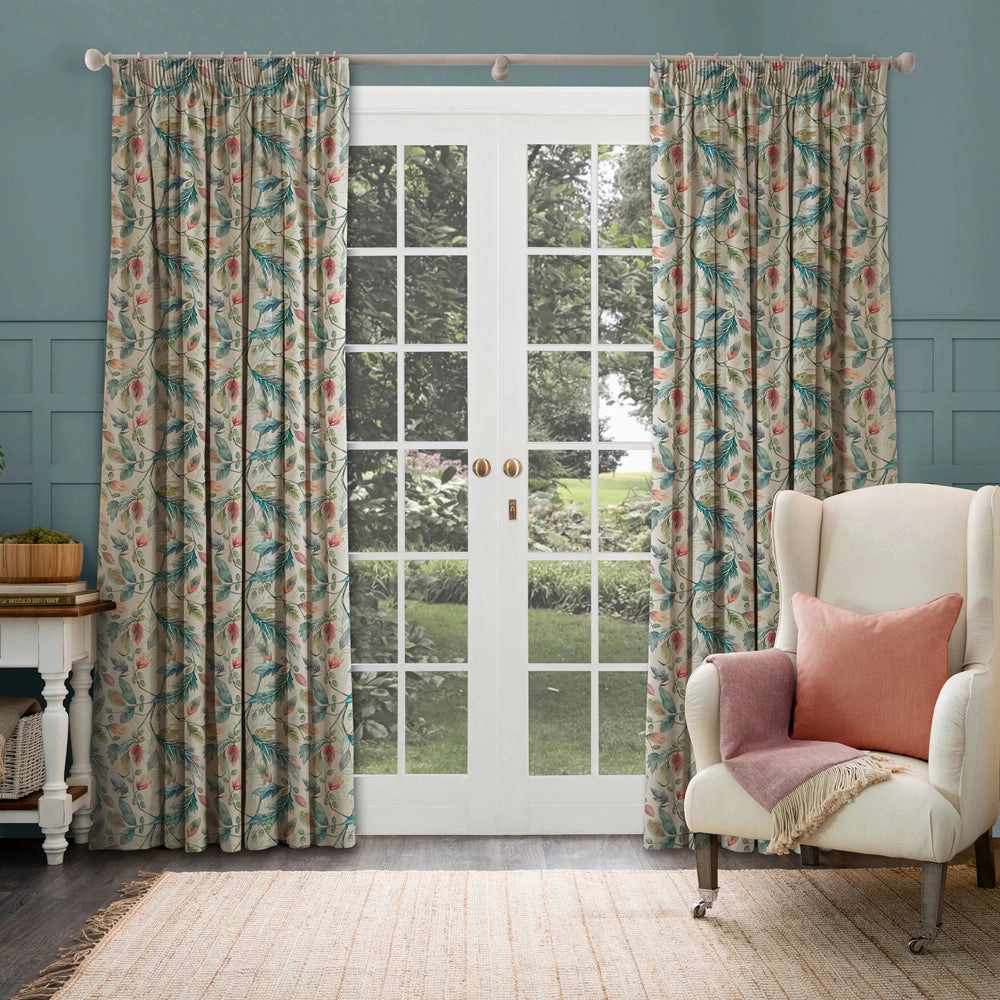 Danbury Printed Made to Measure Curtains Pomegranate