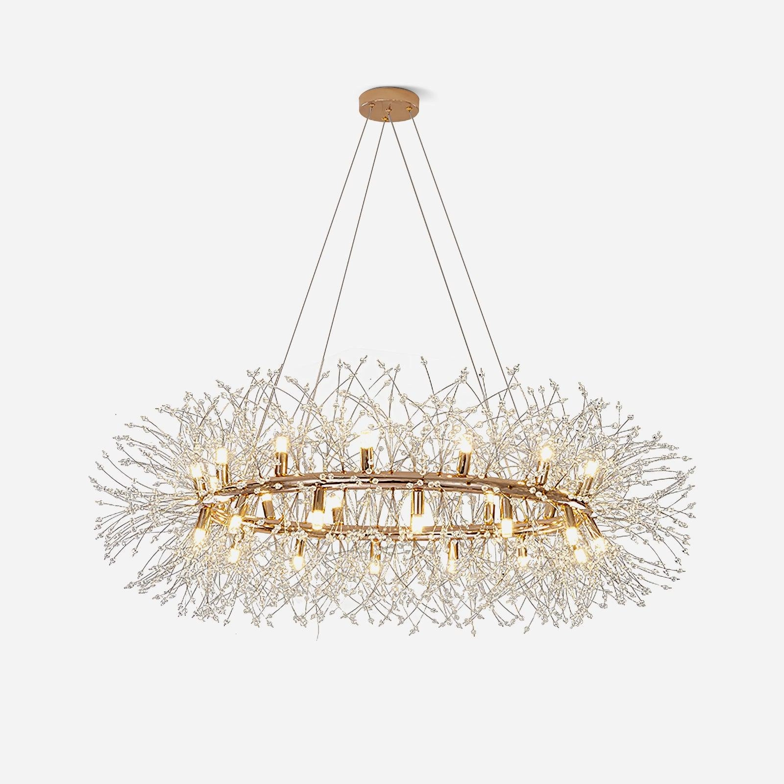 Dandelion Round Chandelierrustic chandelier,bedroom chandelier 