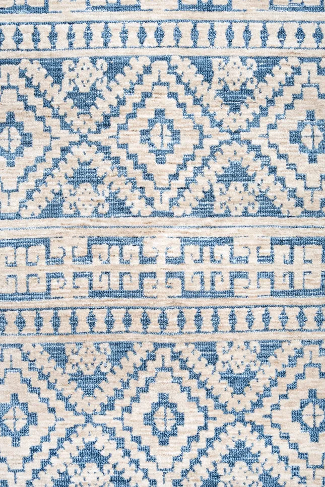 Daphne Blue Tribal Textured Rug *NO RETURNS UNLESS FAULTY