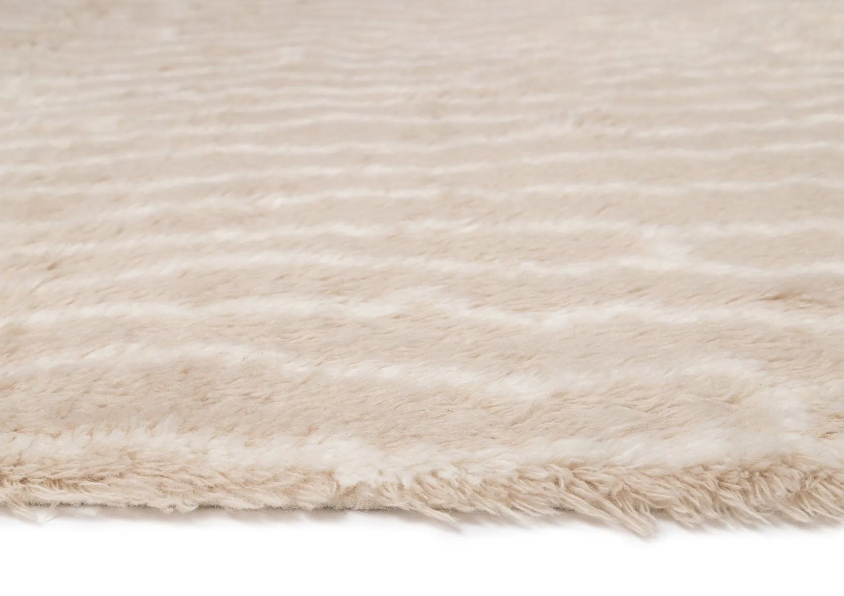Daria Beige and Cream Abstract Tribal Wool Rug *NO RETURNS UNLESS FAULTY