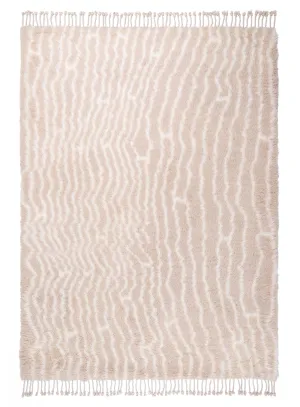 Daria Beige and Cream Abstract Tribal Wool Rug *NO RETURNS UNLESS FAULTYmodern color block patchwork rug