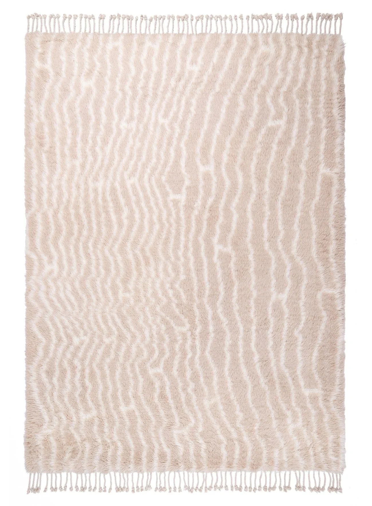 Daria Beige and Cream Abstract Tribal Wool Rug *NO RETURNS UNLESS FAULTYmodern color block patchwork rug