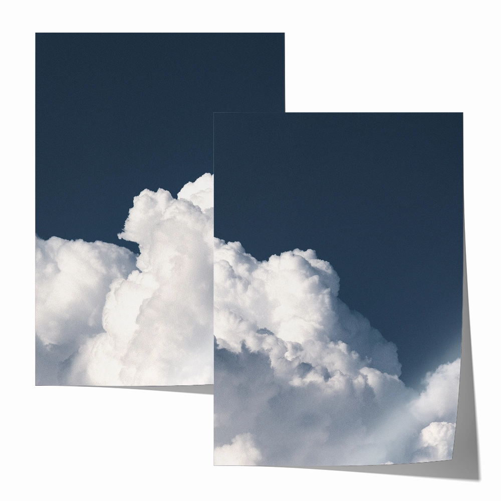 Dark Blue Sky Set Includes Two Prints
