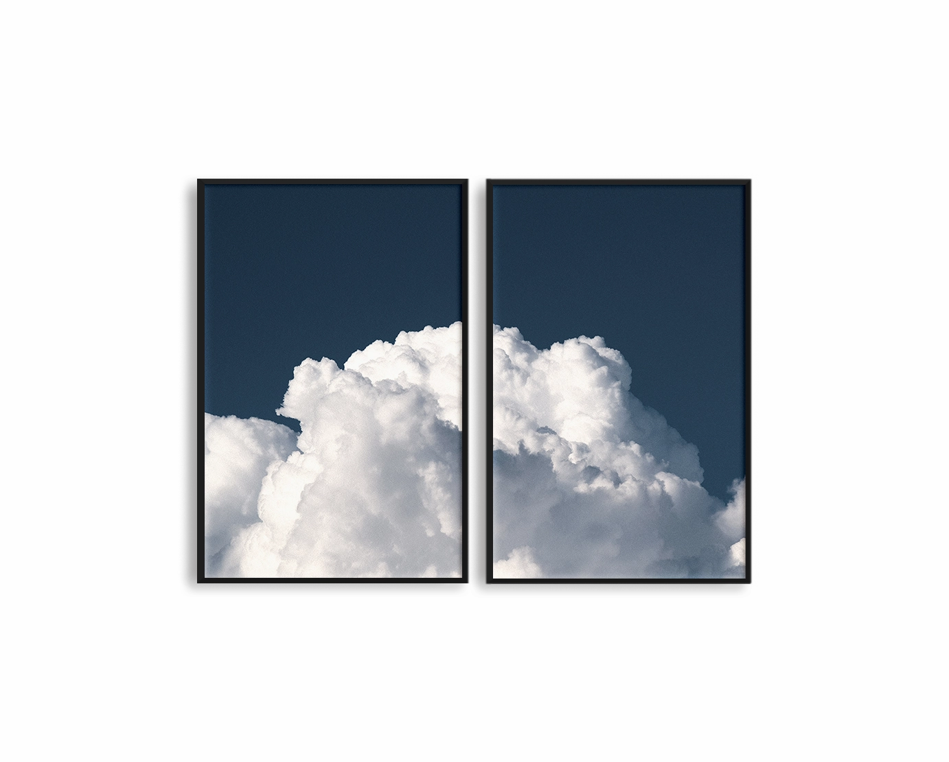 Dark Blue Sky Set Includes Two Printsmodern abstract painting decor