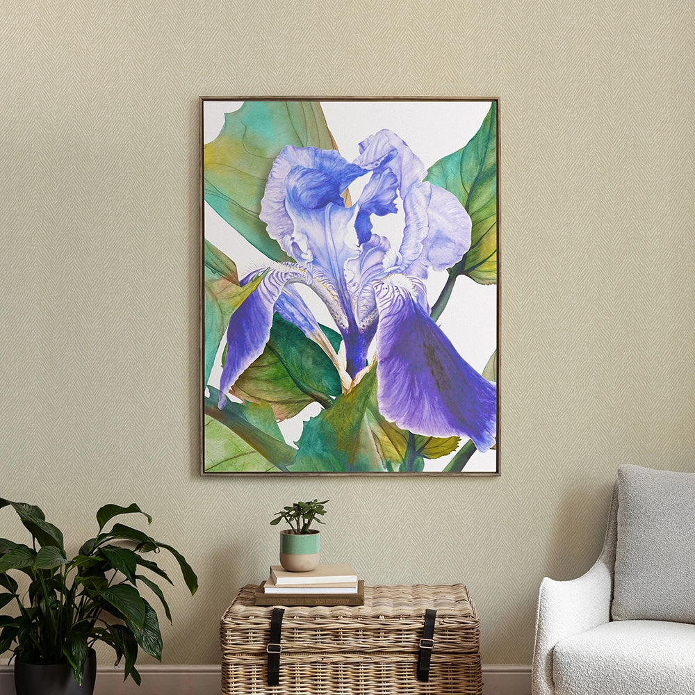 Darwen Framed Canvas Stone