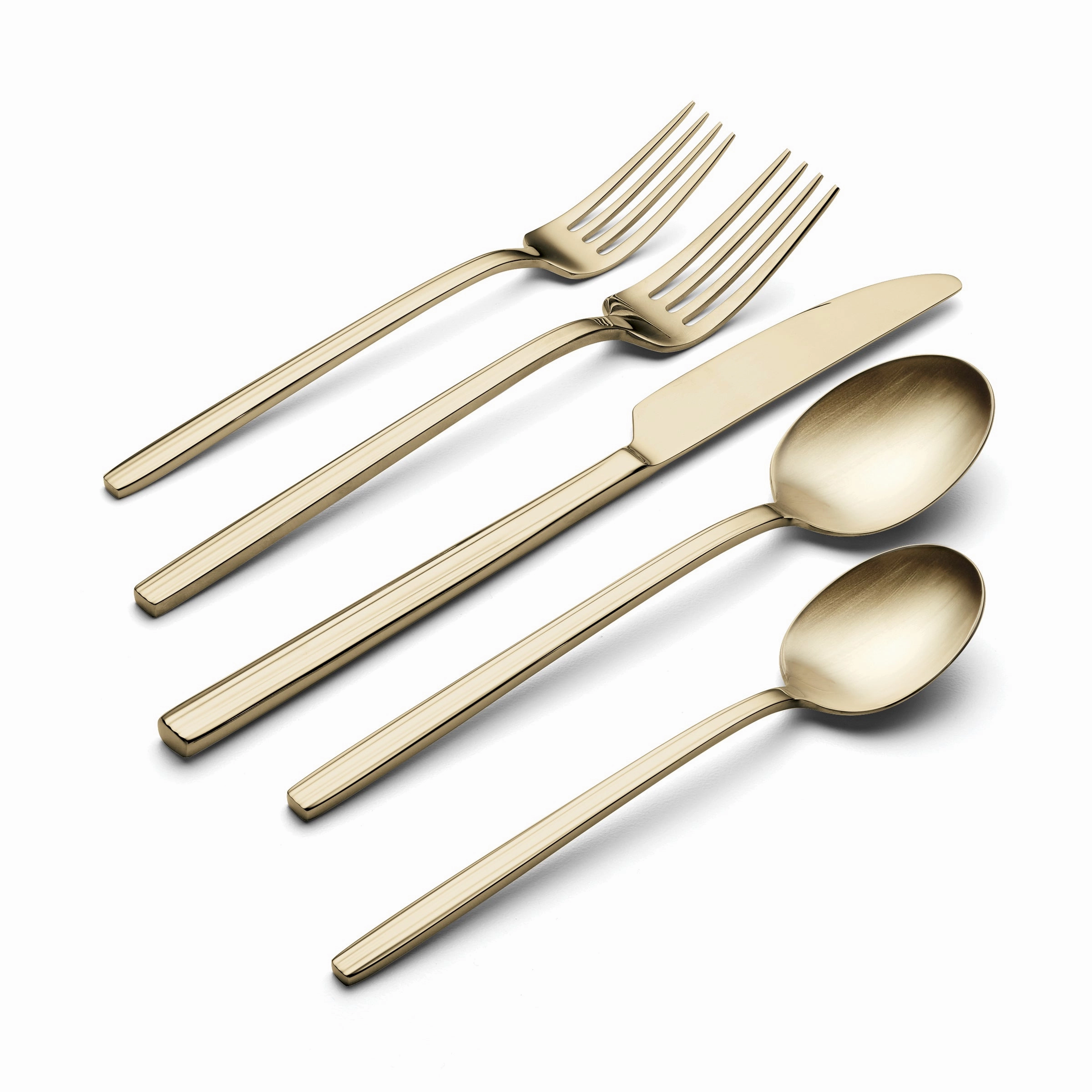Dean Champagne Satin 20 Piece Flatware Set