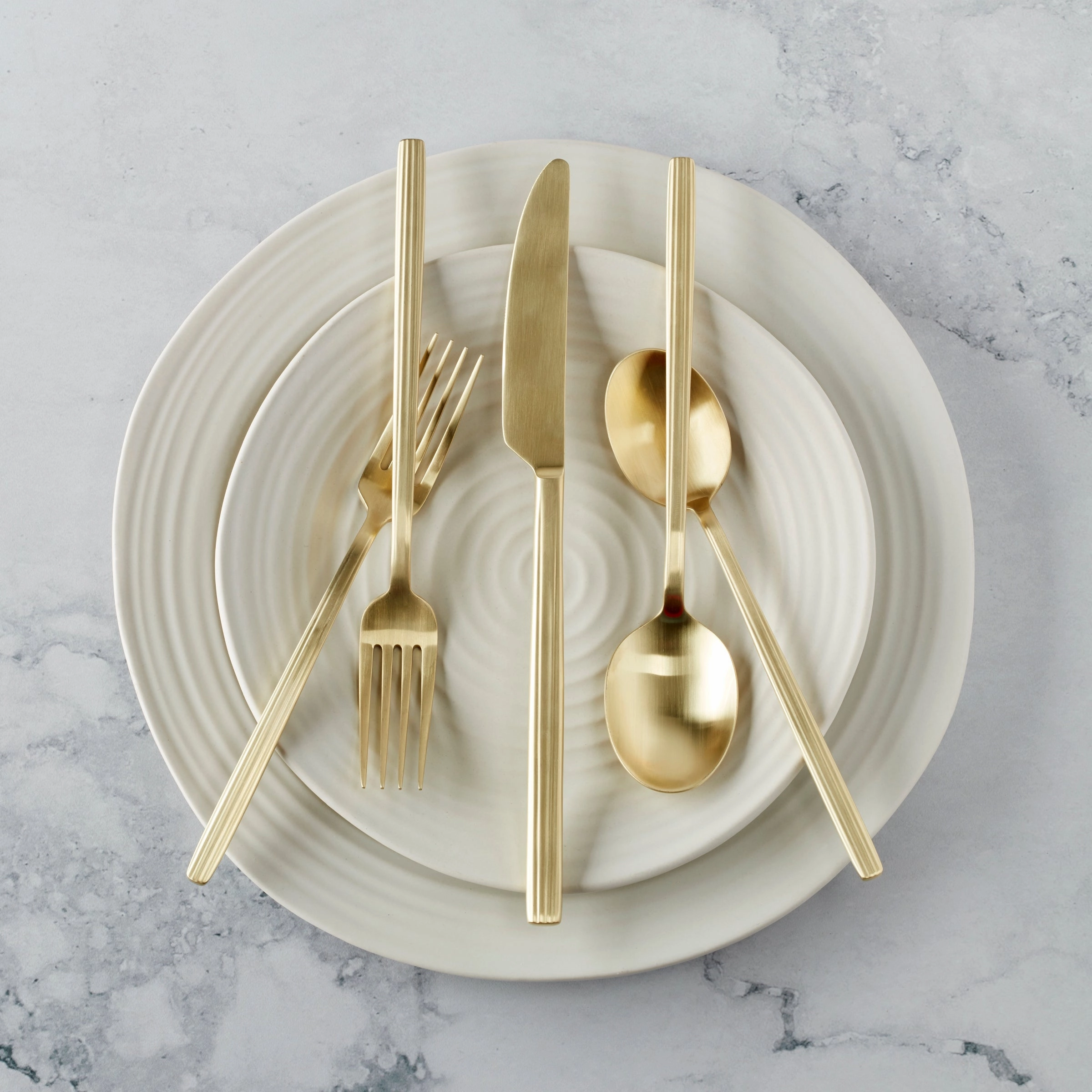 Dean Champagne Satin 20 Piece Flatware Set