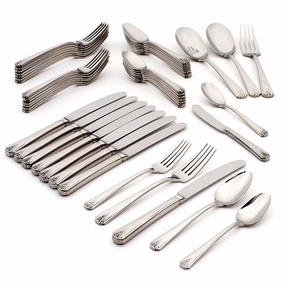 Deauville 1929 45 Piece Flatware Seteco-friendly bamboo fiber tableware set 