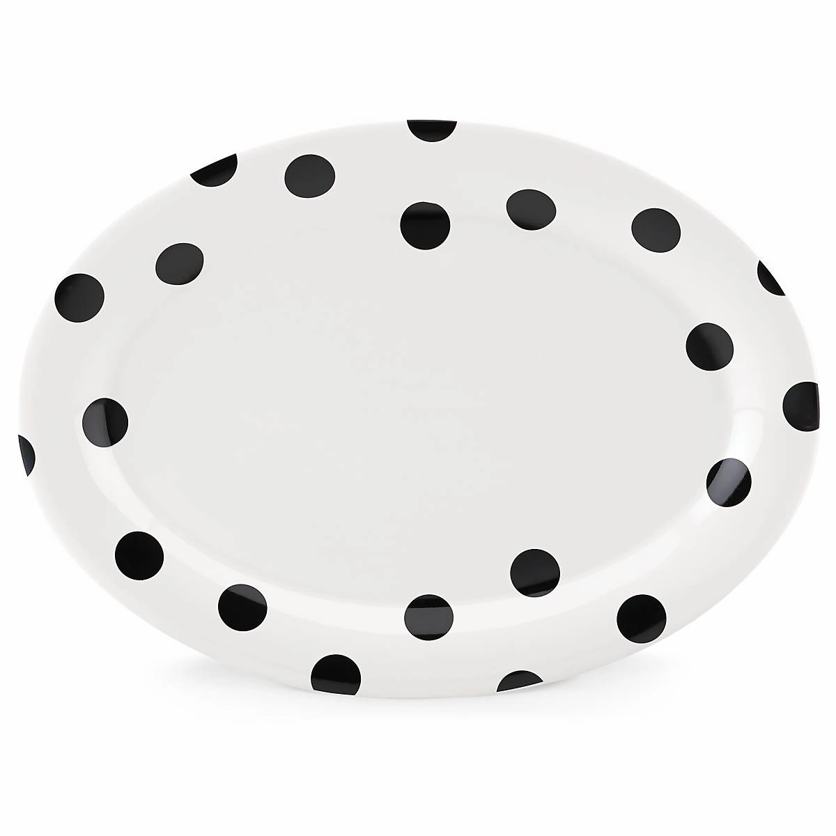 Deco Dot Oval Serving Platterafternoon tea dessert tray