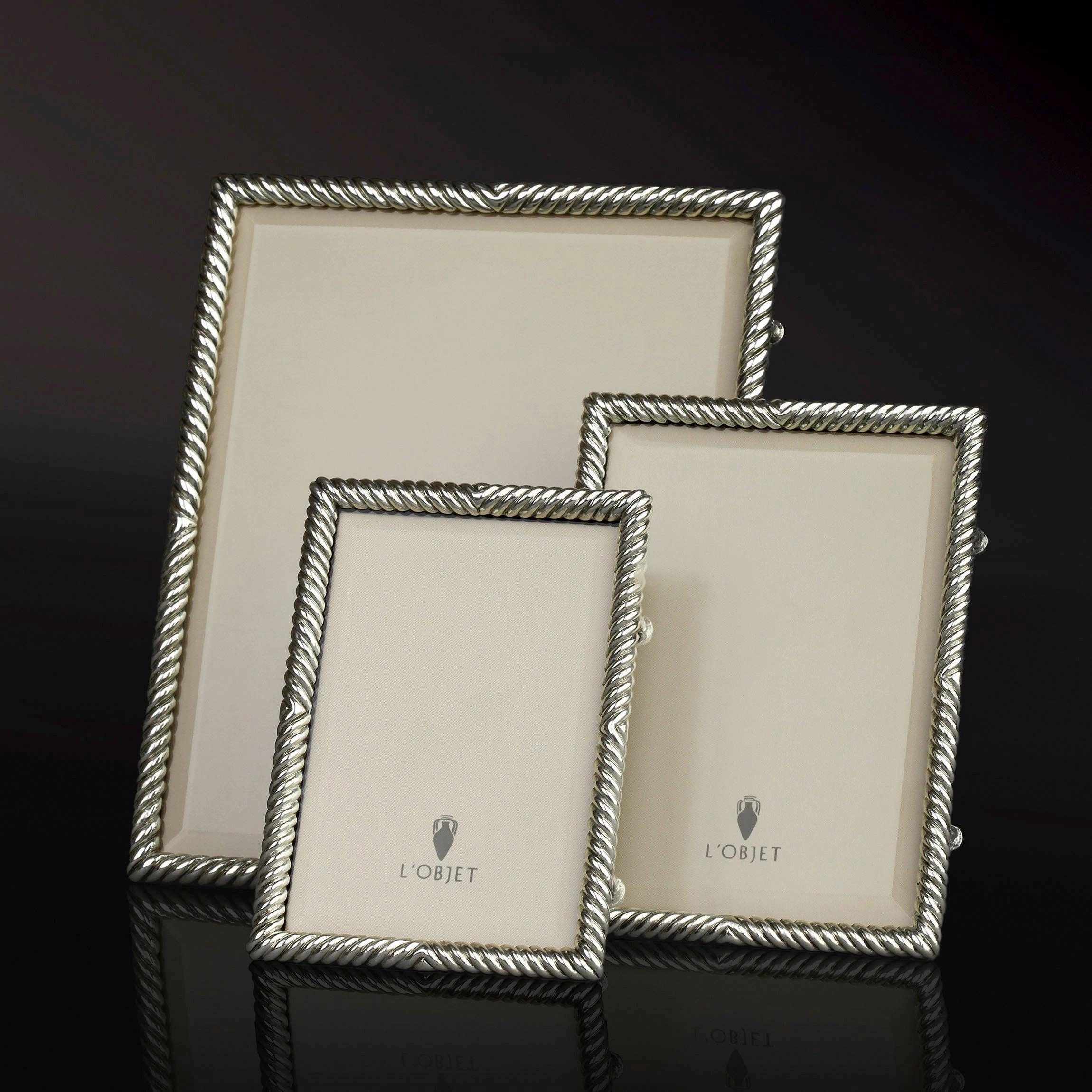 Deco Twist Frame - Platinum