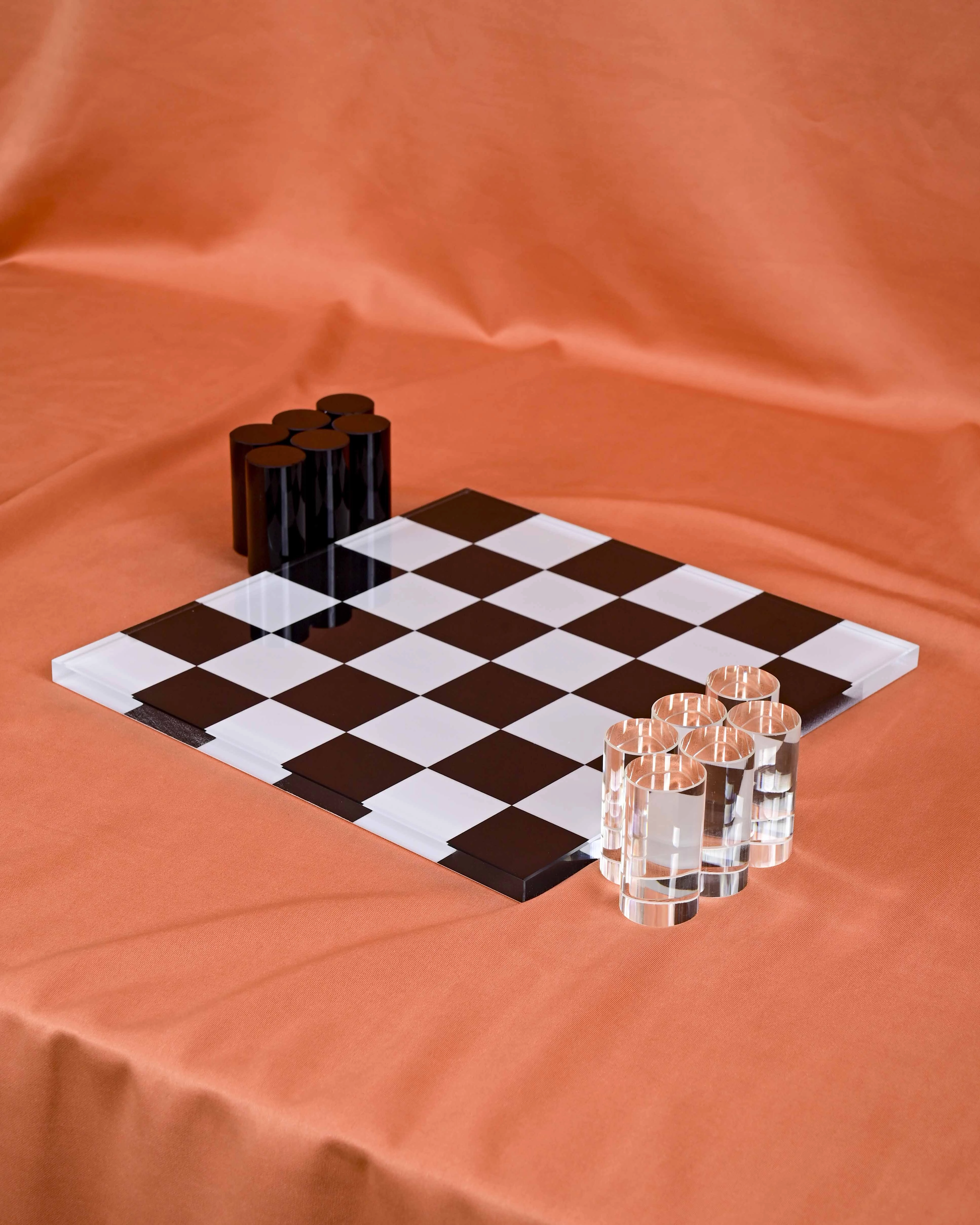 Decorative Crystal Chess Board Table Top Decor