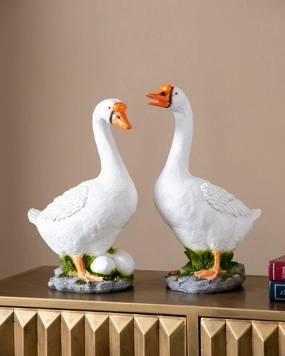Decorative Geese Figurines - Set Of 2home decor ,wall decor 
