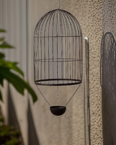 Decorative Hanging Cage Planter - Large