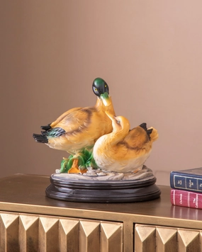 Decorative Serene Duck Couple Figurinehome decor ,wall decor 