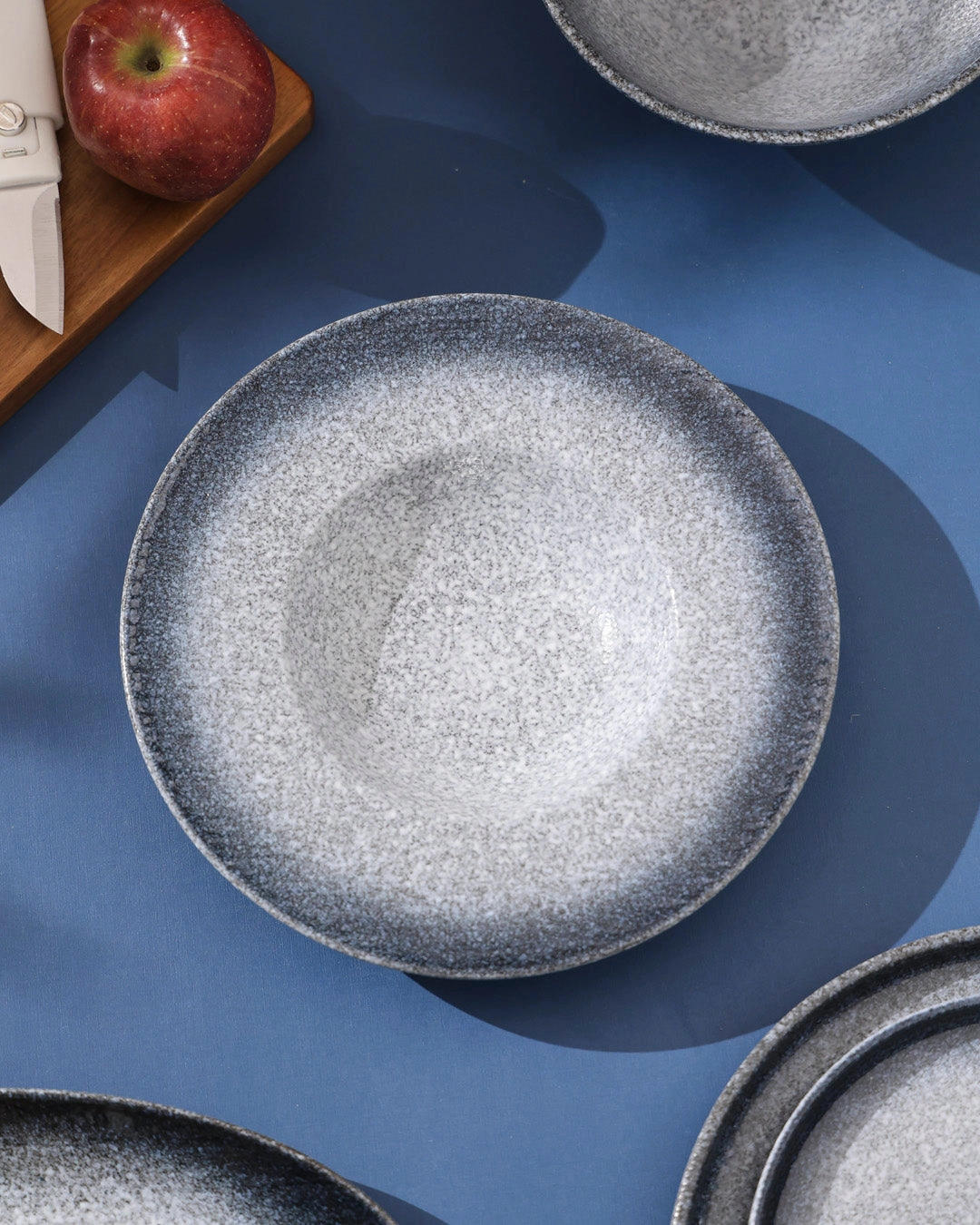 Deep Sea Speckled Pasta Plate