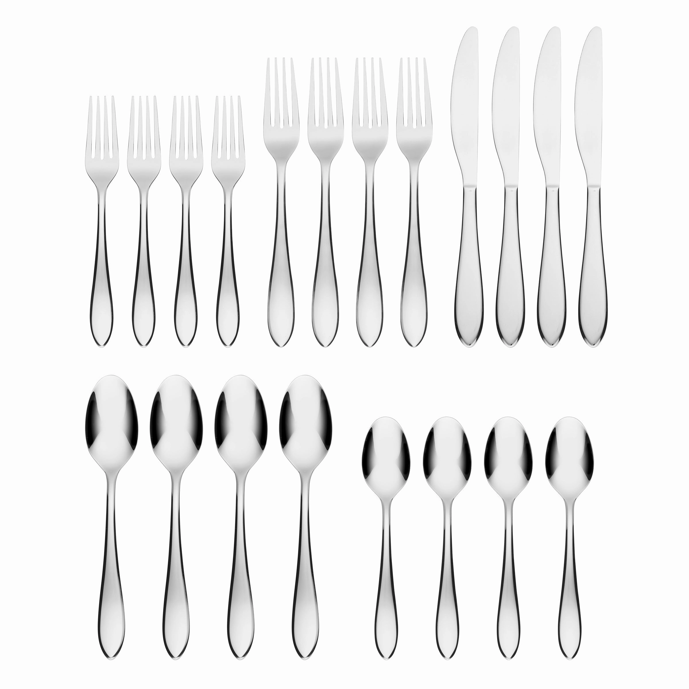 Delia Mirror 20 Piece Flatware Set