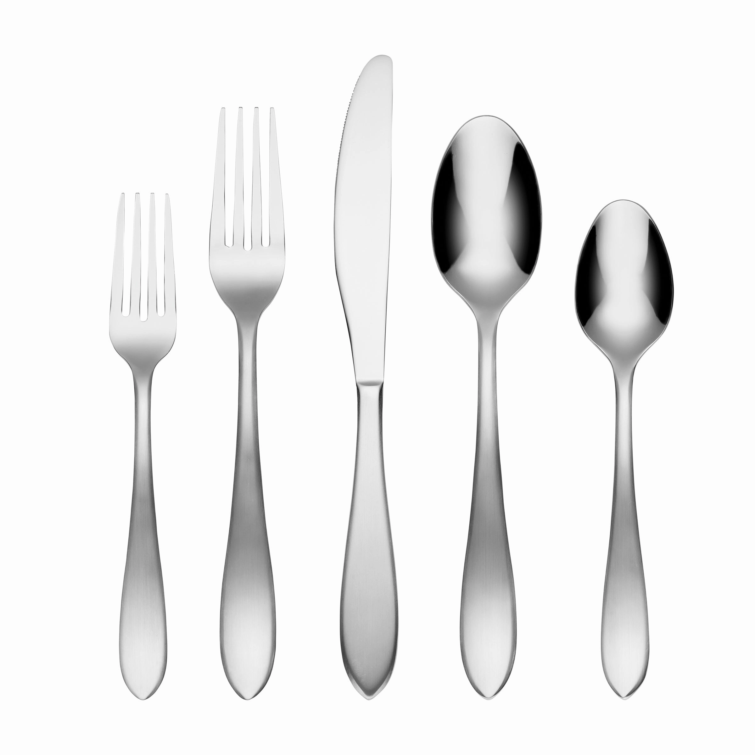 Delia Satin Mirror 20 Piece Flatware Seteco-friendly bamboo fiber tableware set 
