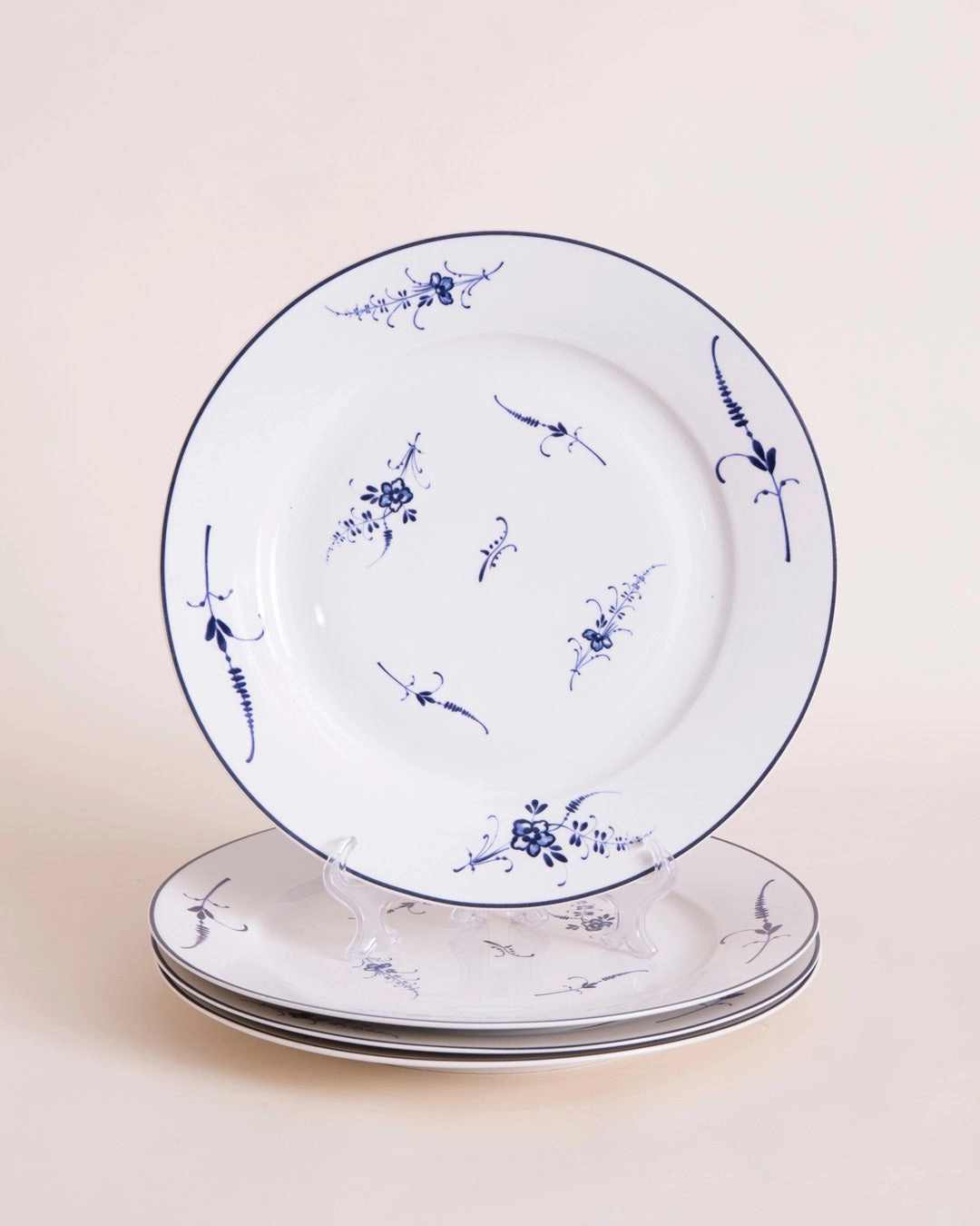 Delicate Blue Floral Dinner Plate