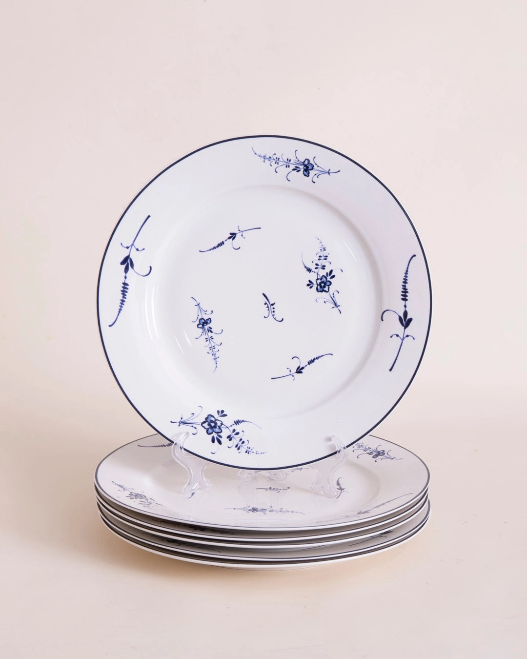 Delicate Blue Floral Dinner Plate