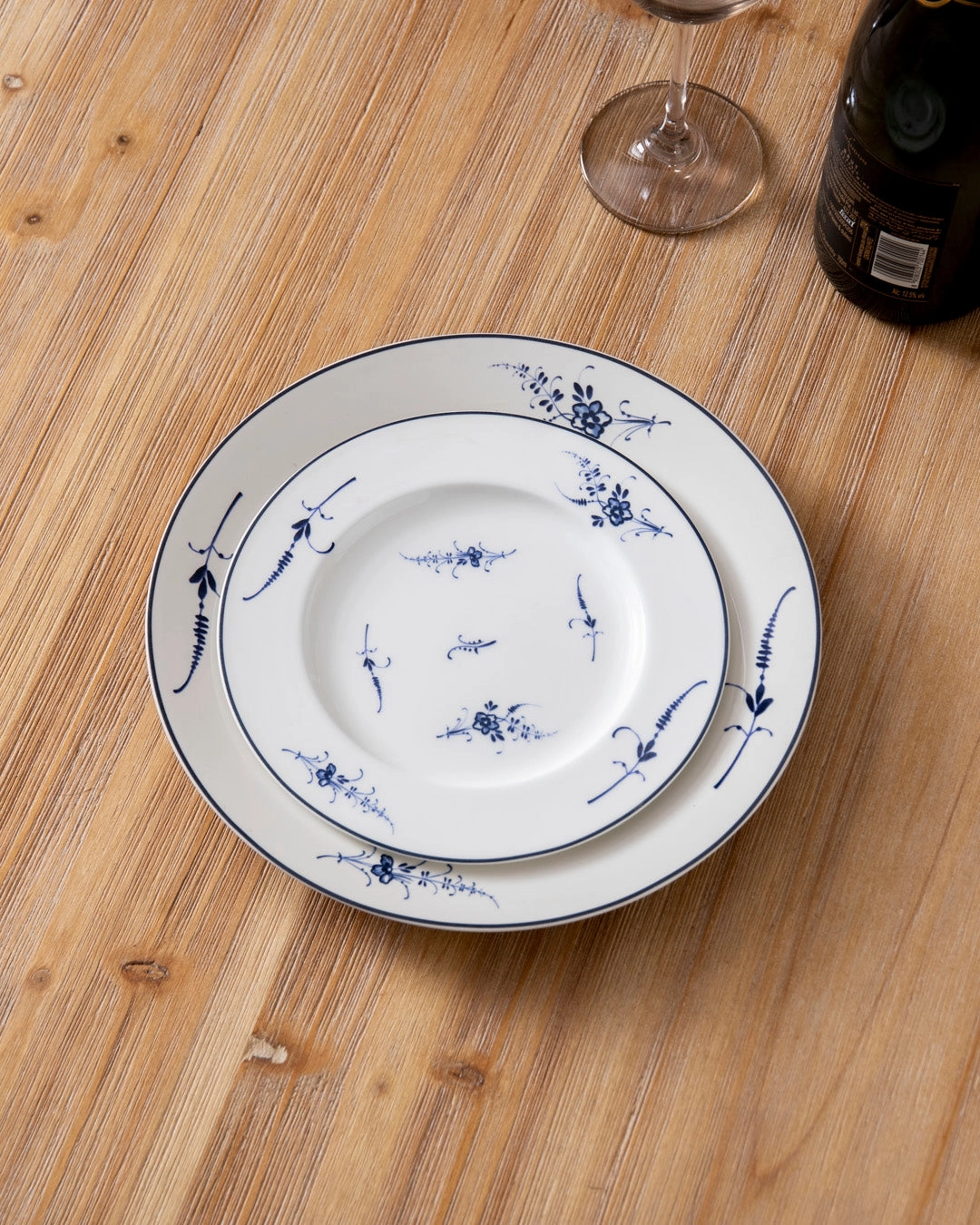 Delicate Blue Floral Quarter Plate