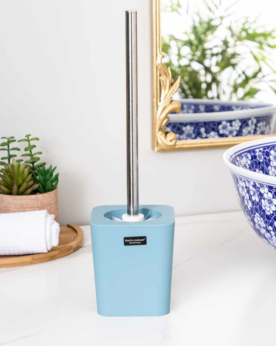 Delightful 4 Piece Bathroom Accessory - Blue