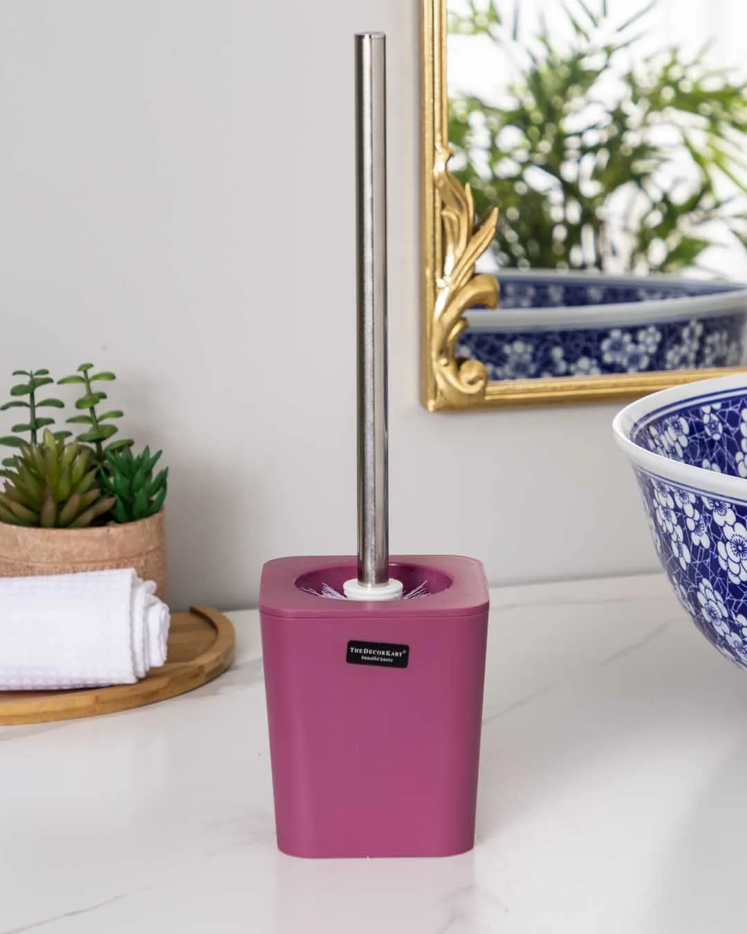 Delightful 4 Piece Bathroom Accessory - Pink